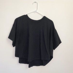 Dressed in LALA My Type Oversized Cropped Tee / Black / Small